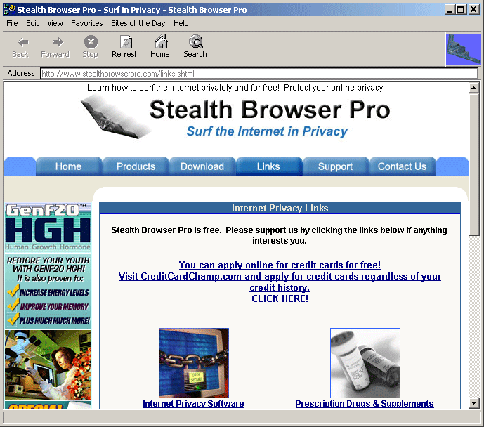 Stealth Browser Pro Screenshot